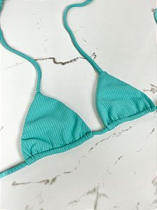 Top Angra Turquesa Texturizado