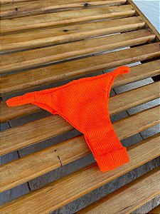 Calcinha Maresias Laranja Texturizado
