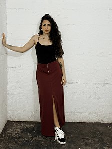Saia Nicole com Zíper