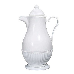 Garrafa Térmica em Plástico Vintage Branco