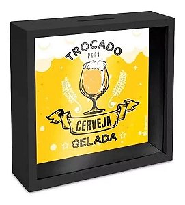 Quadro Cofre Brasfoot 18x18cm Cerveja Gelada