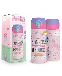 Garrafa  Térmica  Flip 300ML - SEUS SONHOS