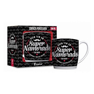 CANECA PORCELANA URBAN 360ML - NAMORADO