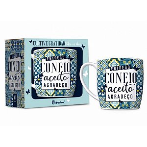 CANECA PORCELANA URBAN 300ML FE1 - ACEITO E AGRADECO