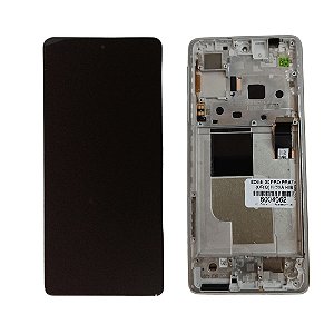 FRONTAL MOTO EDGE 30 PRO - XT2201 - C/ARO PRATA (ORIGINAL) NOVA