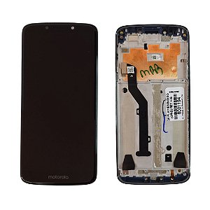 FRONTAL MOTO G6 PLAY / E5 - XT1922 - C/ARO AZUL ÍNDIGO (ORIGINAL) NOVA