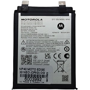 Bateria Motorola Moto Edge 30 Neo NP40 Original