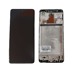 Tela Frontal Touch Display Samsung M62 - M625 - Com aro Preto Original Nova