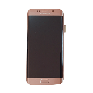 Tela Frontal Touch Display Samsung S6 Edge G925 Rose -  Original Retirada