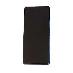 Tela Frontal Touch Display Samsung G770 - S10 LITE - Com aro AZUL Original