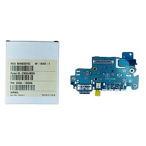 Conector de Carga Samsung A53 5G - A536 - Com Placa Original Nova
