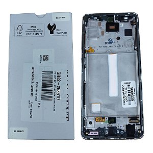 Tela Frontal Touch Display Samsung A52S 5G - A528 - Com aro BRANCO Original Nova