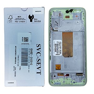 Tela Frontal Touch Display Samsung A54 - A546 - Com aro VERDE Original Nova