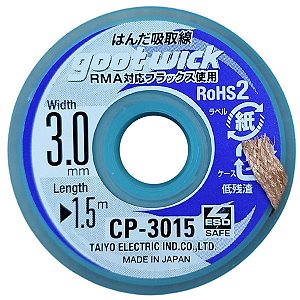 Malha Dessoldadora Goot Wick 3.0MM CP-3015