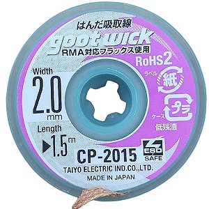 Malha Dessoldadora Goot Wick 2.0MM CP-2015