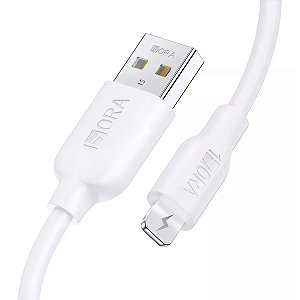 Cabo Para Dados USB Para Lightning - 1 Metro - 2.1A - Branco - CAB238