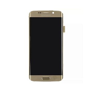 Tela Frontal Samsung S6 Edge G925 Dourada - Original Retirada