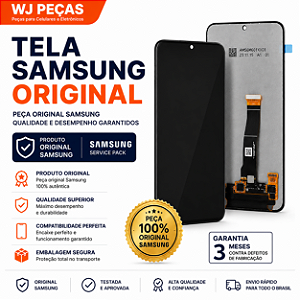 Tela Frontal Samsung A16 5G - A166 - Com aro - Original Nova