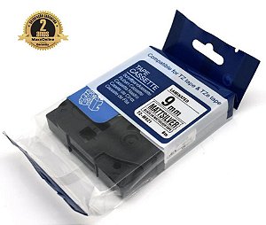 Fita Compatível Brother Tz Tze M921 Prata Fosco Letra Preta 9mm