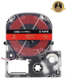Fita Cetim Compatível Epson KFR12RZ Vermelha 12mm