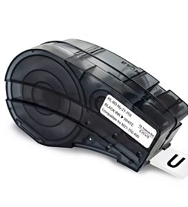 Fita Compatível Brady Branca Nylon 19mm Letra Preta M21-750-499-WT