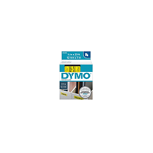 Fita Dymo D1 45018 Fita Amarela Letra Preta 12mm