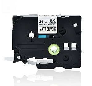 Fita Compatível Brother Tze-SM951 Prata Matte 24mm
