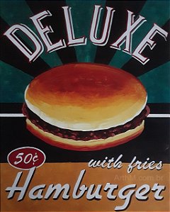 Gravura Coleção Retro Hamburguer