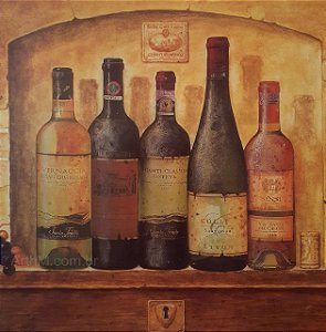 Gravura Coleção Vinhos I 25 x 25