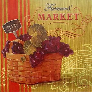 Gravura Gourmet Farmer's Maket 30 x 30 cm