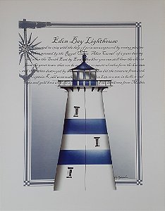 Gravura Coleção Praia The Eden Bay 25x20 cm