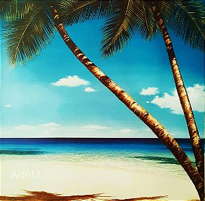 Gravura Coleção Praia à Beira-mar II  50 x 50 cm