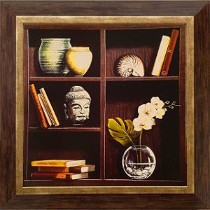 Gravura para Escritório Nicho 50 x 50 cm