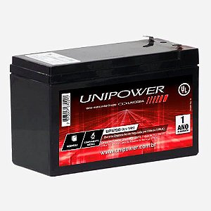 Bateria Selada Unipower 12V 9Ah Alarmes Cercas Nobreak