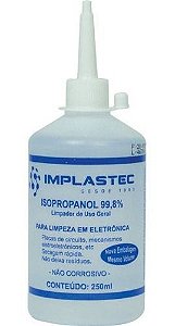 Alcool Isopropilico 250ml C/Bico Implastec