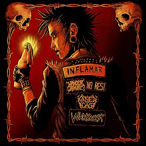 CD Manger Cadavre? / No Rest / Vasen Käsi / Warkrust - Inflamar (4-way split)