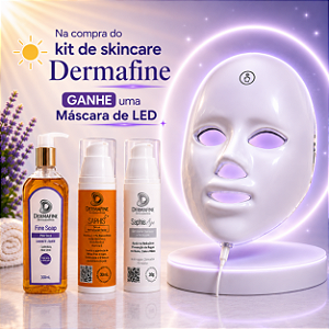 Kit Skincare Dermafine III | Limpeza + Antirrugas + Sérum Revitalizador