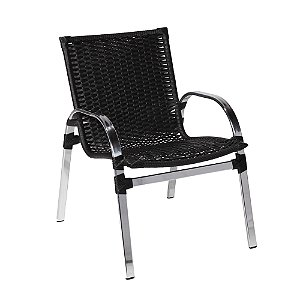 Cadeira Max em Fibra Sintética e Alumínio