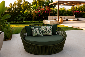 Chaise Corda Náutica e Alumínio Diâmetro 160cm modelo Summer