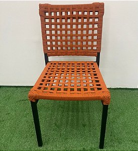 Cadeira Corda Náutica Em Alumínio Para Área Externa Varanda Jardim