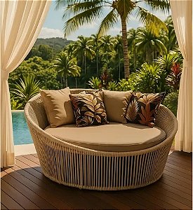 Chaise Corda Náutica Alumínio Diâmetro 130 Modelo Summer