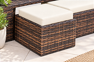 Puff 45x45 em Fibra Sintética para Área Externa – Altura 43cm