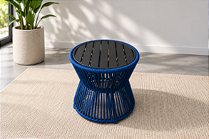 Mesa de Apoio em Corda Náutica 60x50cm para Área Externa