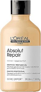 Shampoo Absolut Repair 300ml L'Oréal - Reconstrução Instantânea para Cabelos Danificados