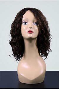 Peruca Cabelo Natural Ondulado 40cm