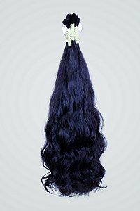 Cabelo Ondulado 45cm Castanho 100g Natural