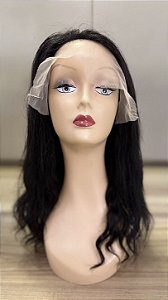 Front Lace, tamanho 45cm Ondulado Castanho escuro