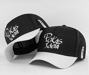 BONÉ TRUCKER  BLACK AND WHITE TELA / LASER