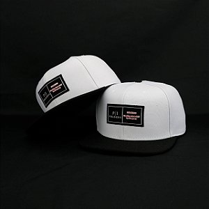 BONÉ SNAPBACK ABA RETA WHITE ABA PRETA PI