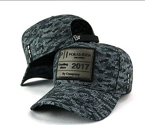 Boné Snapback Camuflado cinza